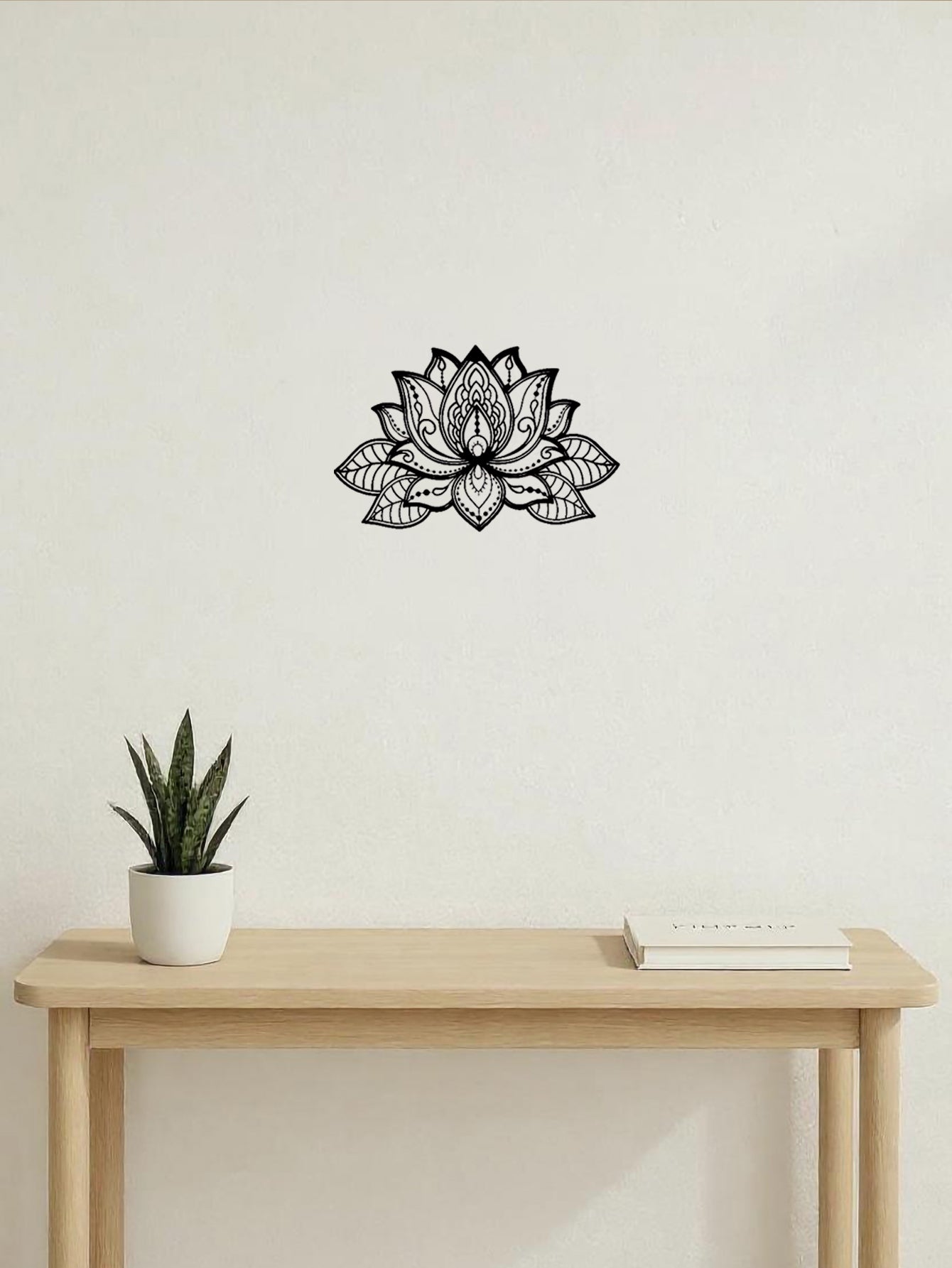 Modern Lotus Flower Metal Wall Décor