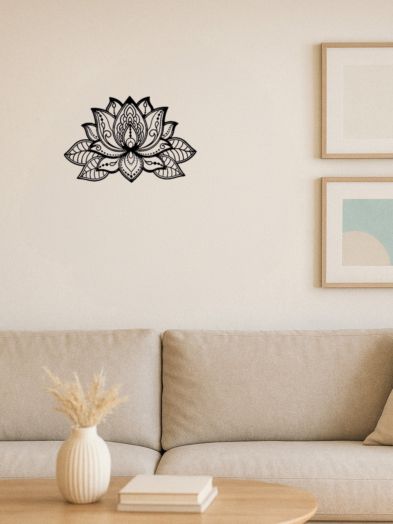 Modern Lotus Flower Metal Wall Décor