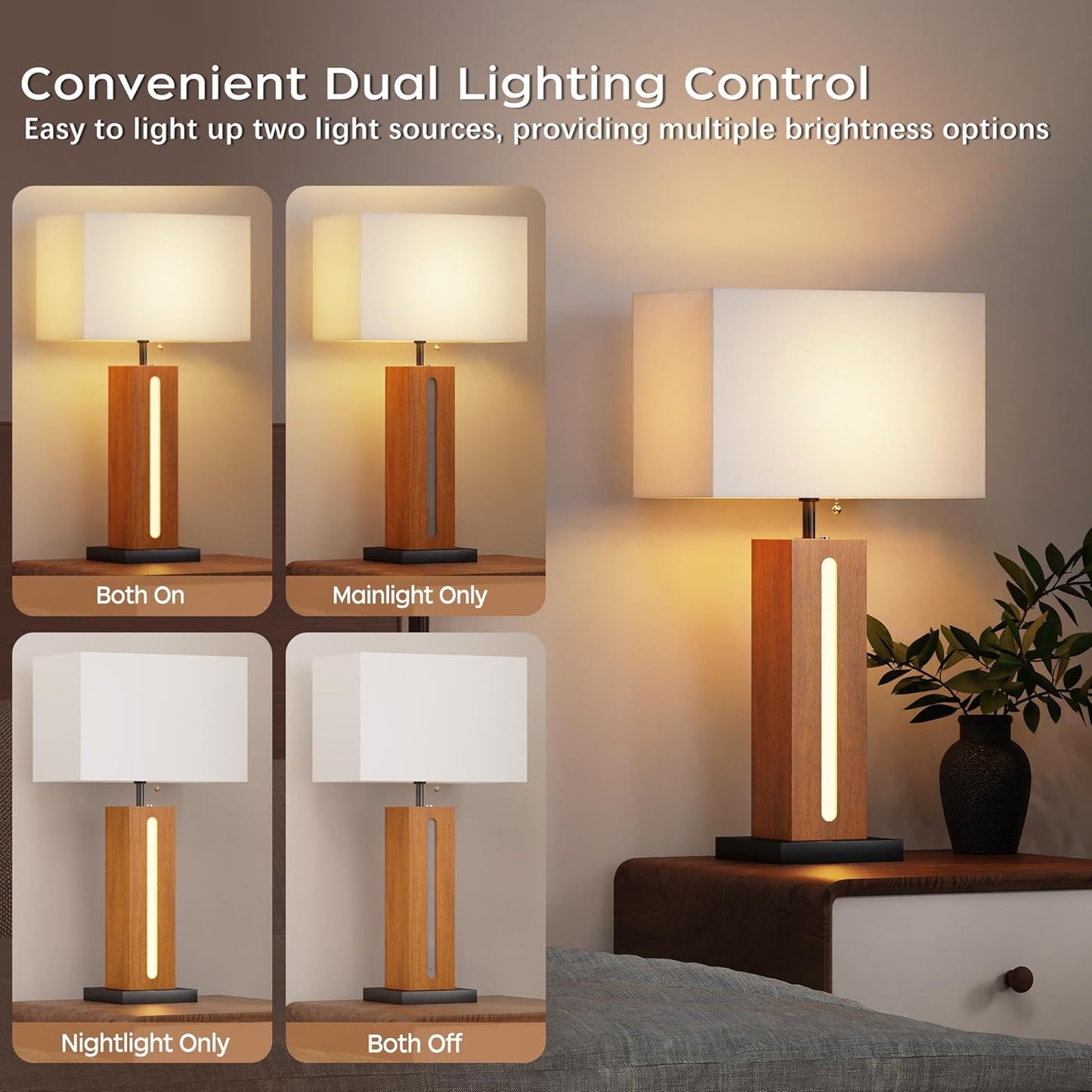 Aura Glow Table Lamp Set