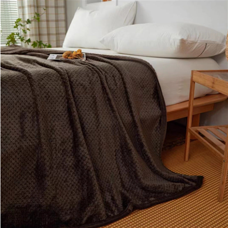 Ultra-Soft Textured Throw Blanket – Cozy Modern Home Decor