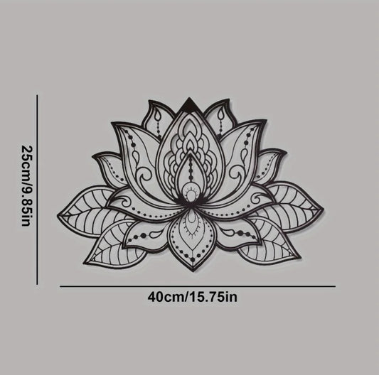 Modern Lotus Flower Metal Wall Décor