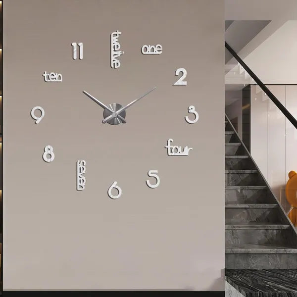 Modern Minimalist Wall Clock — Silent Decorative Statement Clock