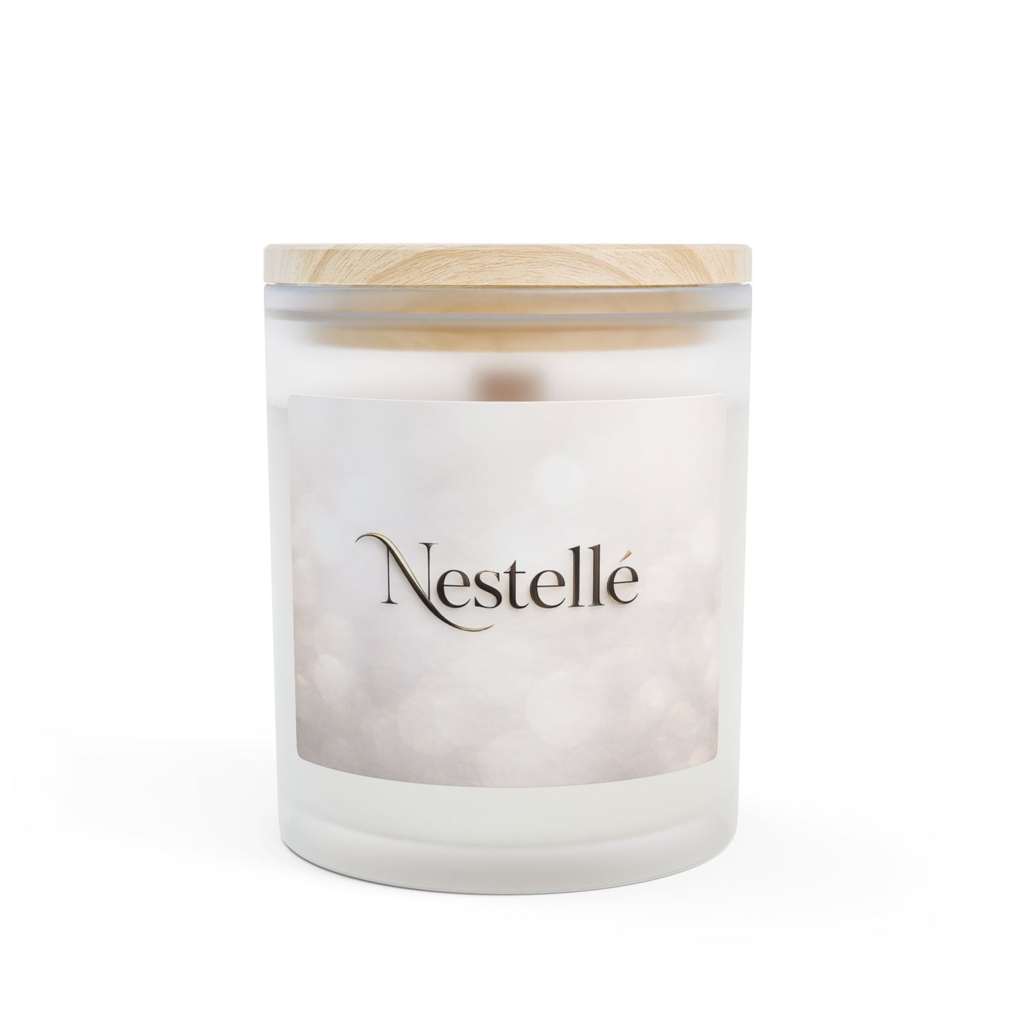 Nestellé Frosted Glass Scented Candle — 11oz Luxury Soy Candle